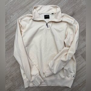 Cuts Clothing Mens Hyperloop Quarter Zip “Ivory” Color - New Never Worn size M
